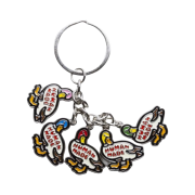 Human Made Duck Keyring Silver