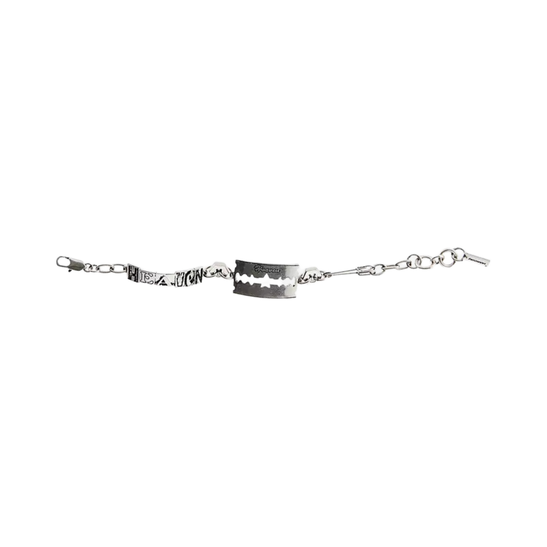 3S3JBR001J17 Heaven by Marc Jacobs Razor Blade Bracelet Aged Silver