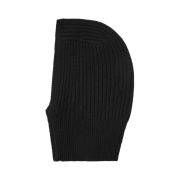 (W) Open Yy Zip Up Balaclava Black