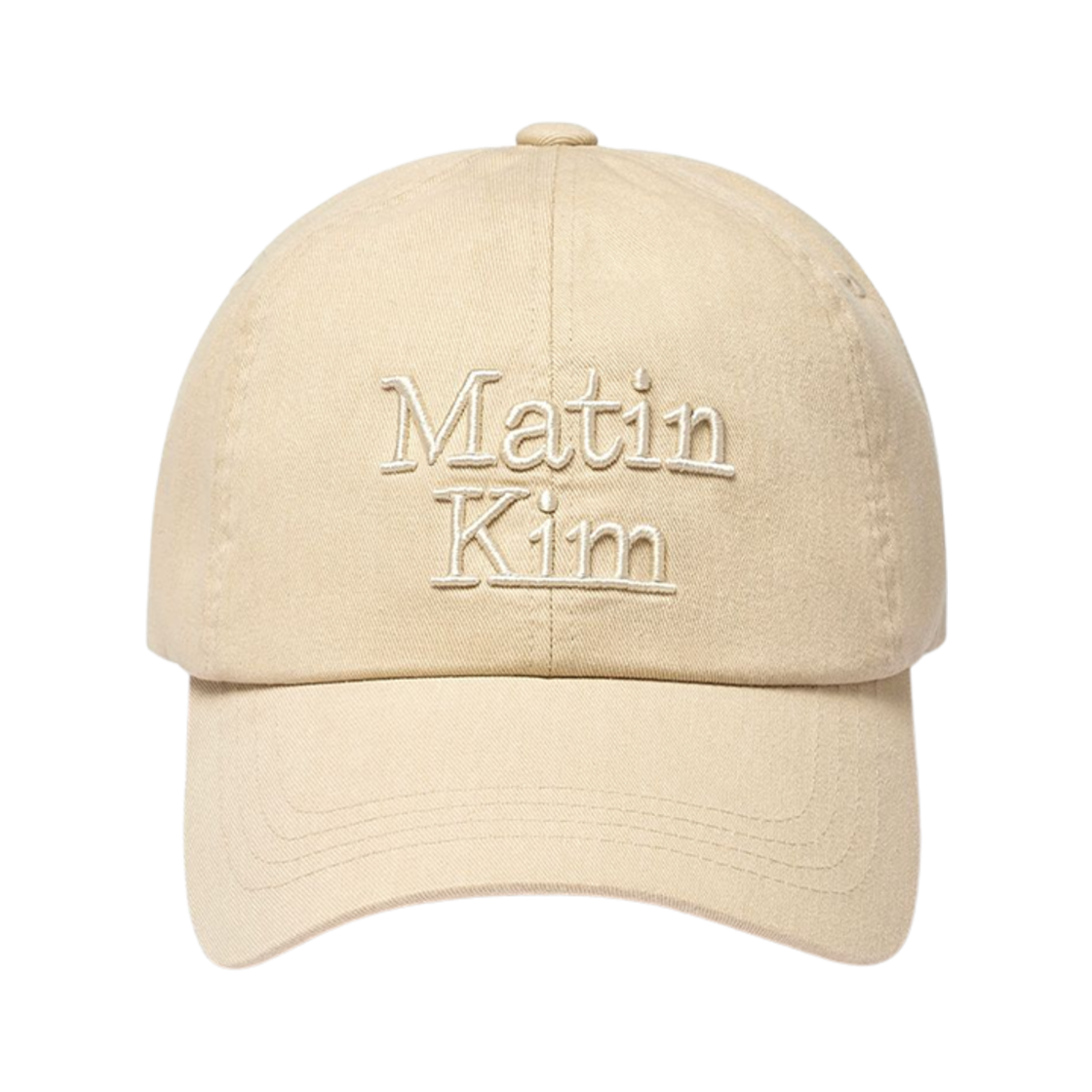 MK2511HT002MBE Matin Kim Matin Volume Logo Ball Cap Beige