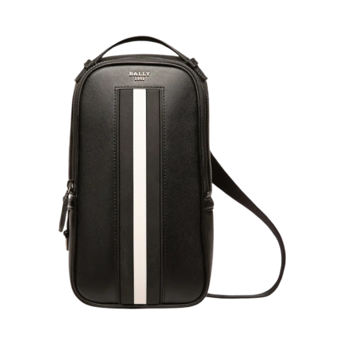 발리 말리코 리사이클 레더 슬링백 블랙(Bally Malikho Recycled Leather Sling Bag Black) - 1