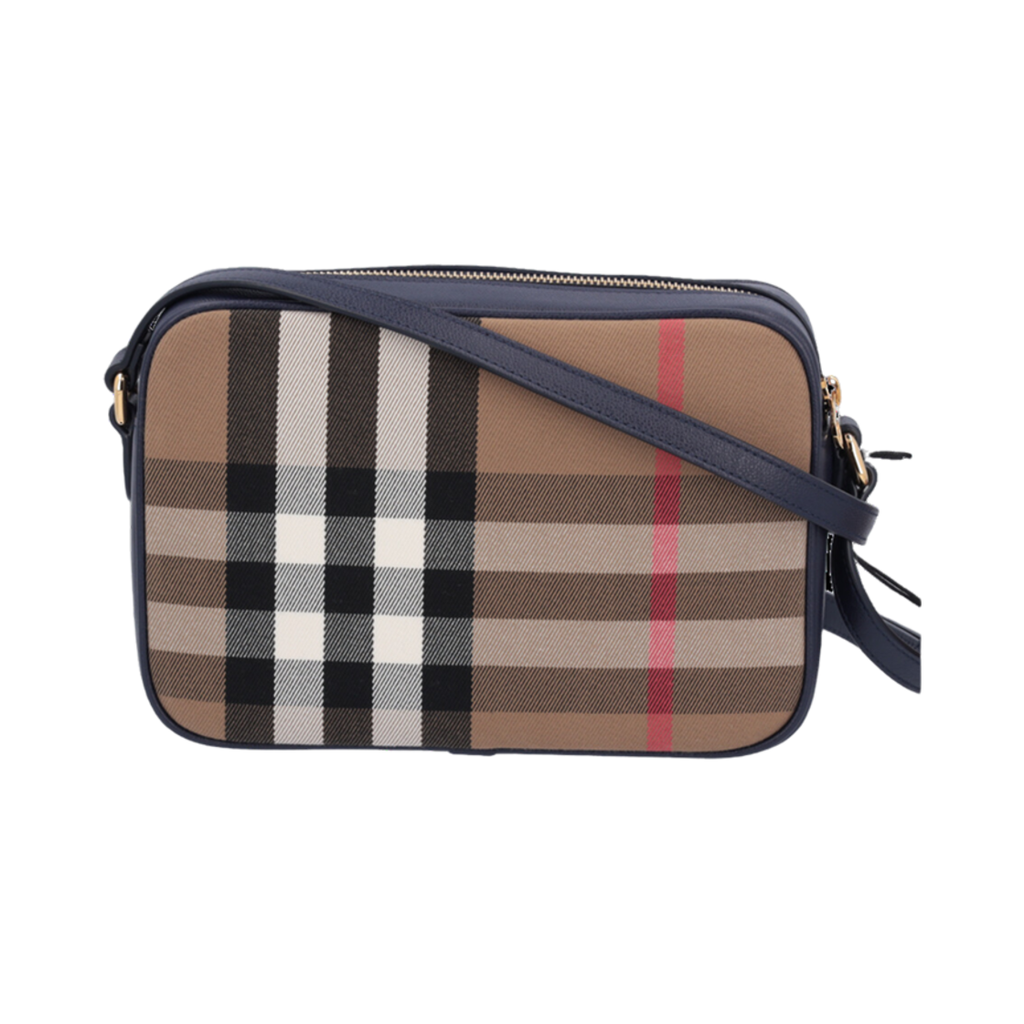 8084496 Burberry Vintage Check Crossbody Bag Dark Blue