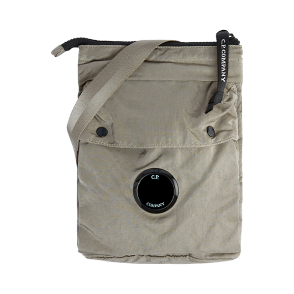 15CMAC040A005269G335 C.P. Company Nylon B Crossbody Pouch Silver Sage Brown - 23FW