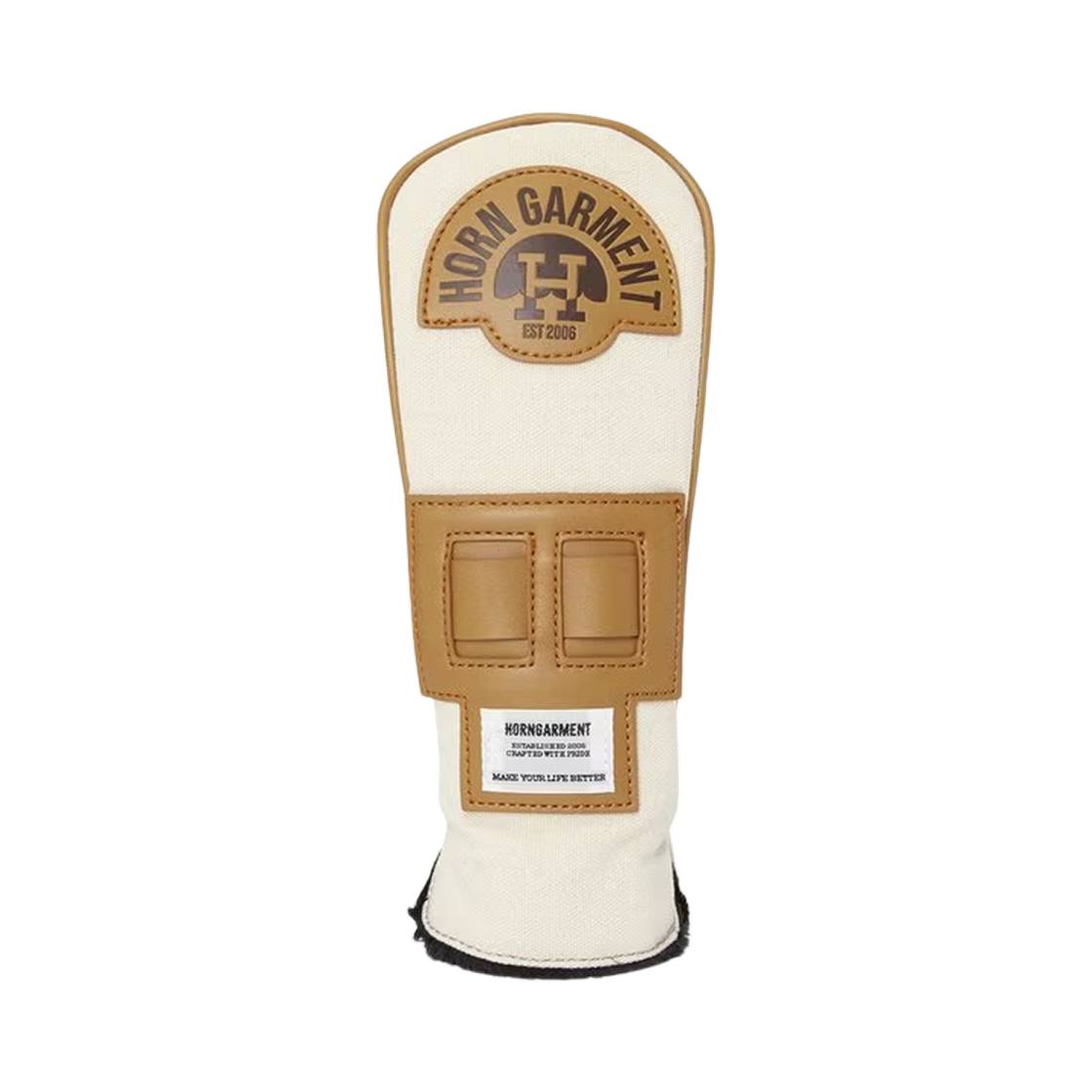 HCS-3A-SH08 Horn Garment Golf Hybrid Headcover Off White