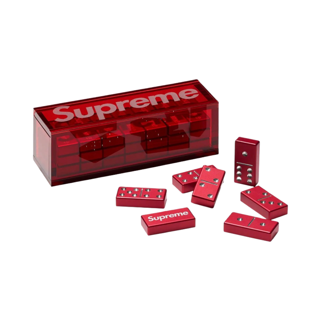 - Supreme Aluminum Domino Set Red - 22FW