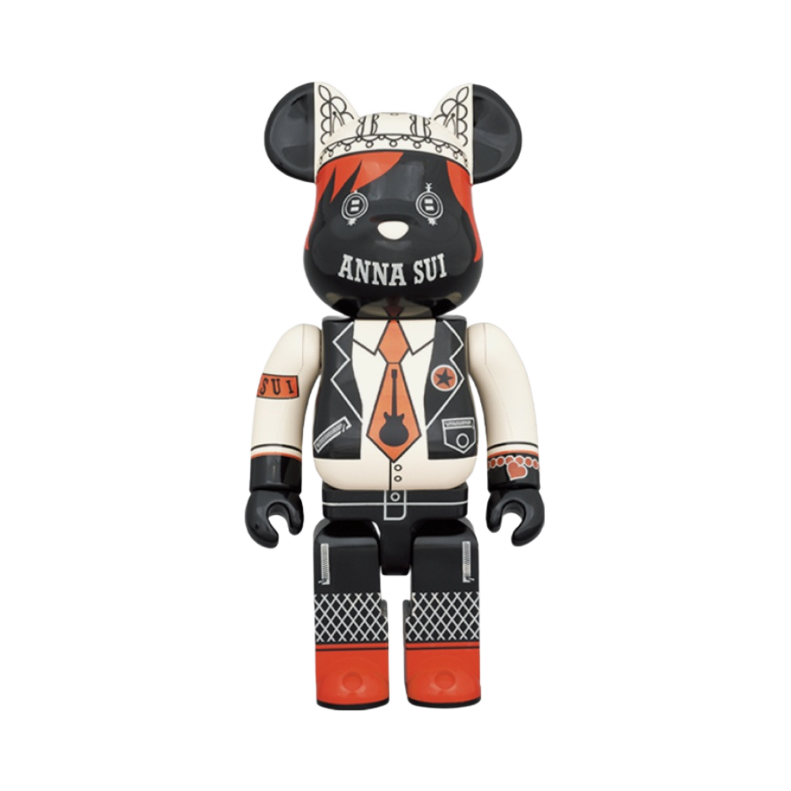 베어브릭 x 안나 수이 레드 앤 베이지 400%(Bearbrick x Anna Sui Red and Beige 400%) - 1