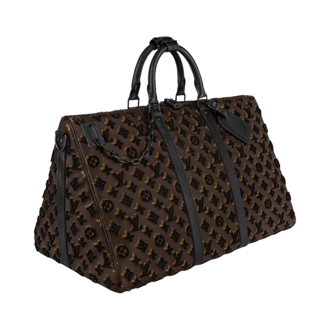 루이비통 키폴 트라이앵글 반둘리에 50 모노그램 터피타지 블랙(Louis Vuitton Keepall Triangle Bandouliere 50 Monogram Tuffetage Black) - 2