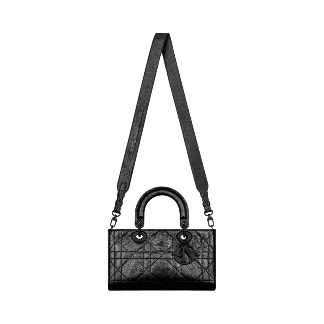 디올 레이디 D-시레 마이 ABC디올 스몰 백 매크로까나쥬 크링클 카프 스킨 블랙(Dior Lady D-Sire My ABCDior Small Bag Macrocannage Crinkle Calf Skin Black) - 4