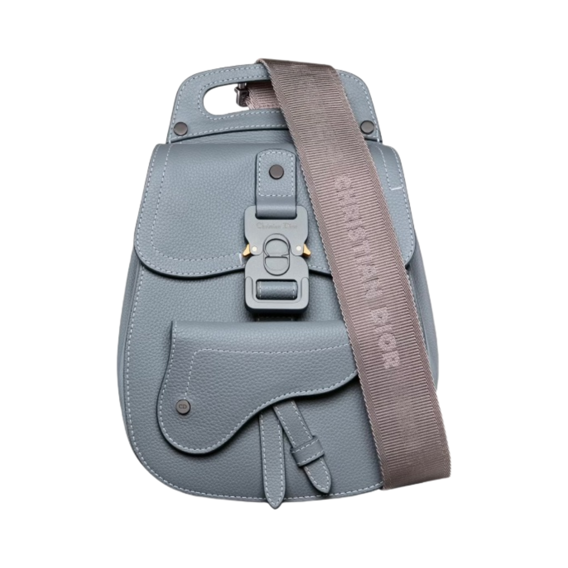 디올 라이트 갤럽 슬링 백 디올 그레이 그레인드 카프스킨(Dior Mini Gallop Sling Bag Dior Gray Grained Calfskin) - 1