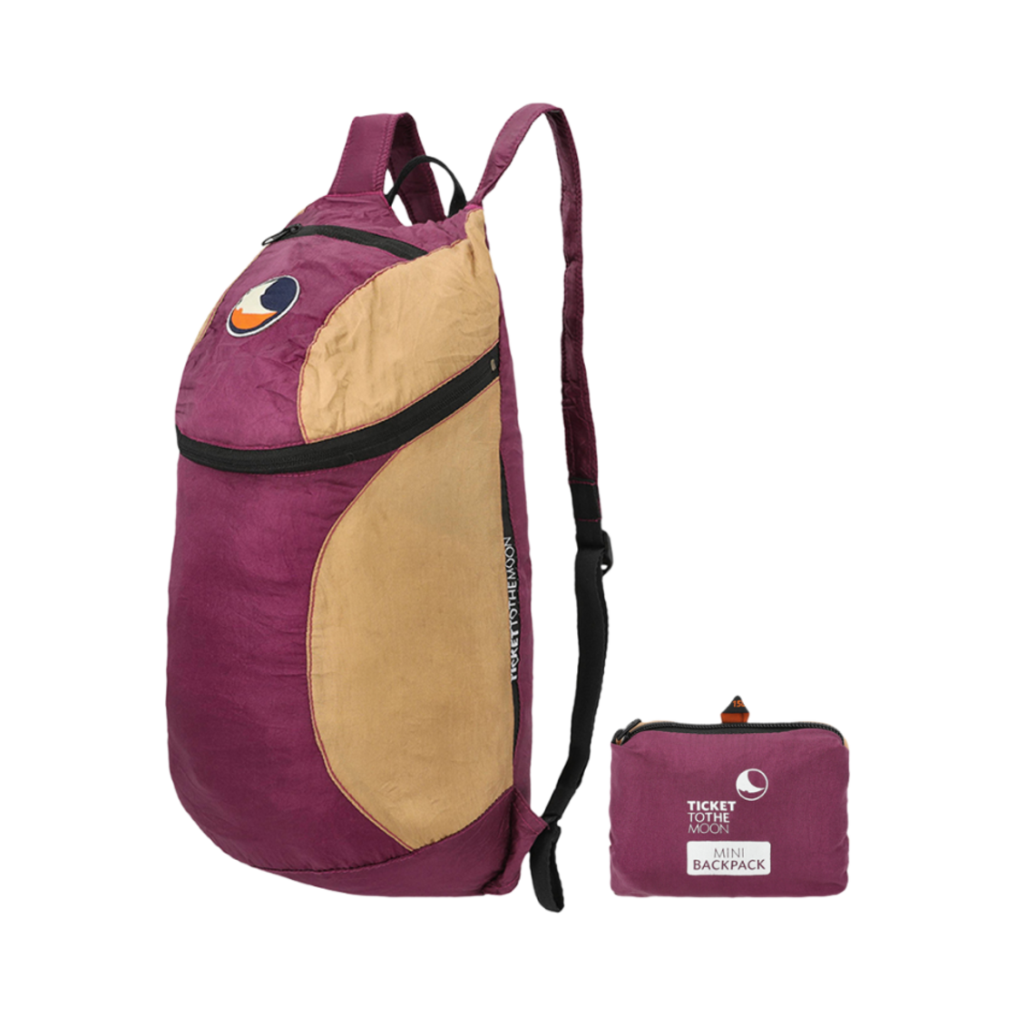 티켓투더문 미니 백팩 15L 플럼 헤이즐넛(Ticket To The Moon Mini Backpack 15L Plum Hazelnut) - 1