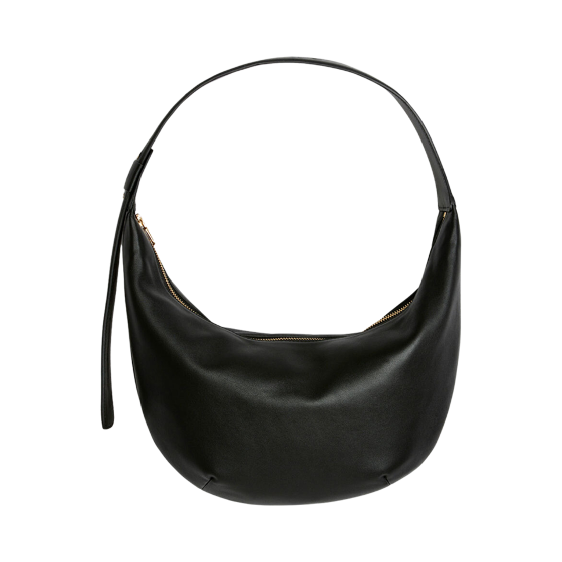 1193754-001 Arket Mid Size Curved Shoulder Bag Black