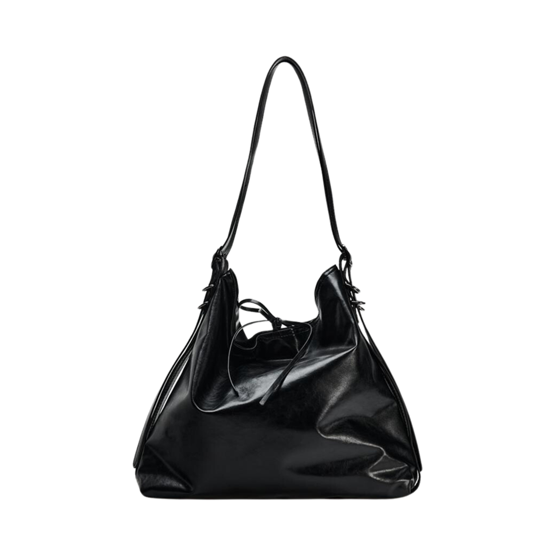 자라 버클 디테일 버킷백 블랙(Zara Buckled Detail Bucket Bag Black) - 1