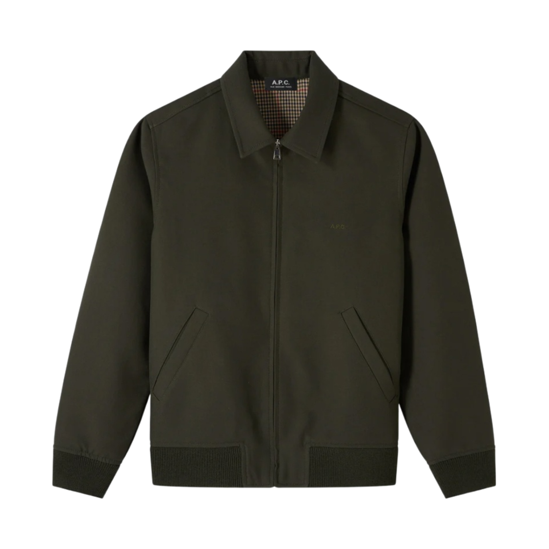 COGFC-H02835-KAF A.P.C. Sutherland Brode Jacket Dark Green