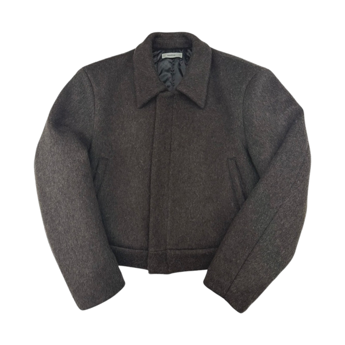논노드 울 크롭 자켓 브라운(Nonnod Wool Cropped Jacket Brown)