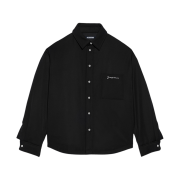 Jacquemus La Chemise Boulanger Puffed Overshirt Black