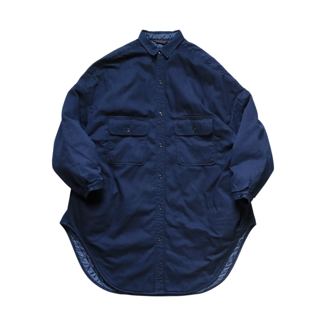 캐피탈 8온즈 IDG x IDG 데님 슬래피 셔츠 코트 인디고