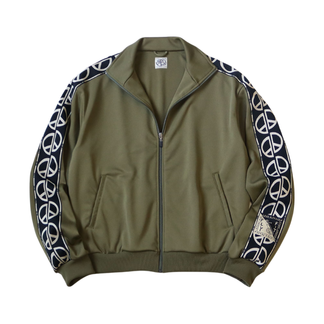캐피탈 스무스 저지 TH.D.D. 트랙 자켓 카키(Kapital Smooth Jersey TH.D.D. Track Jacket Khaki)