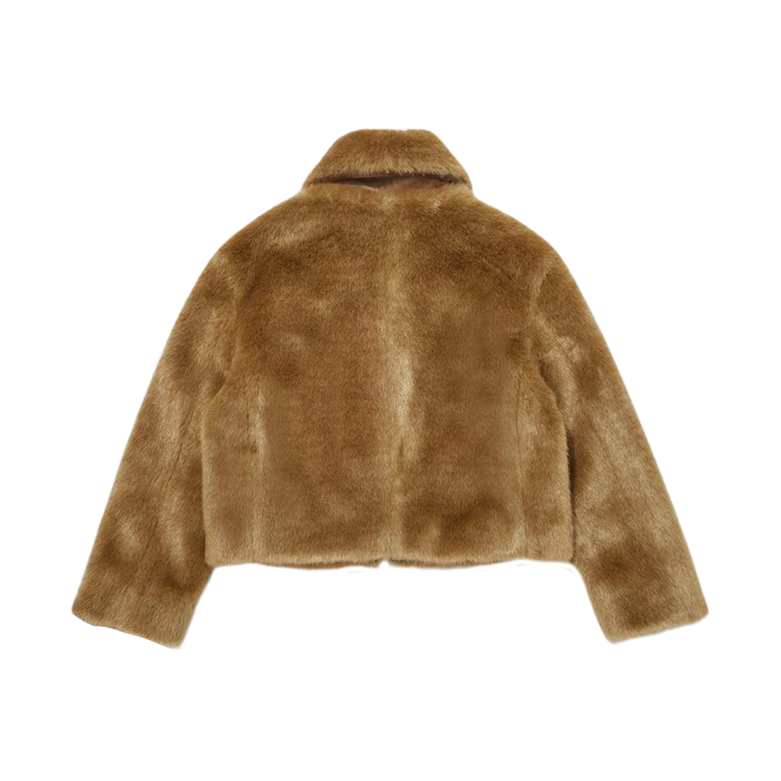 (W) 던스트 칼라드 비건 퍼 블루종 자켓 카멜((W) Dunst Collared Vegan Fur Blouson Jacket Camel) - 2