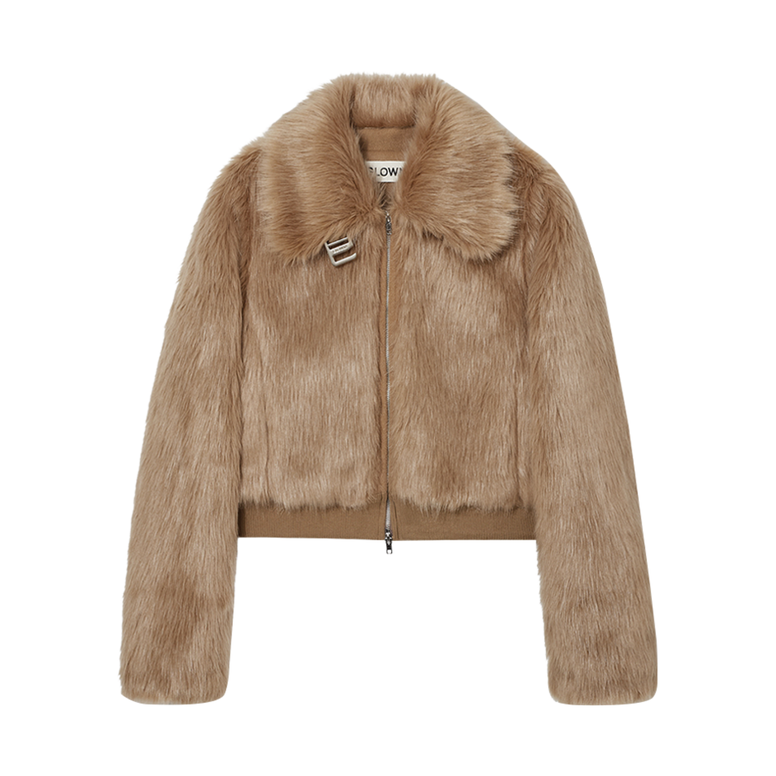 - (W) Glowny Livan Fur Jacket Camel