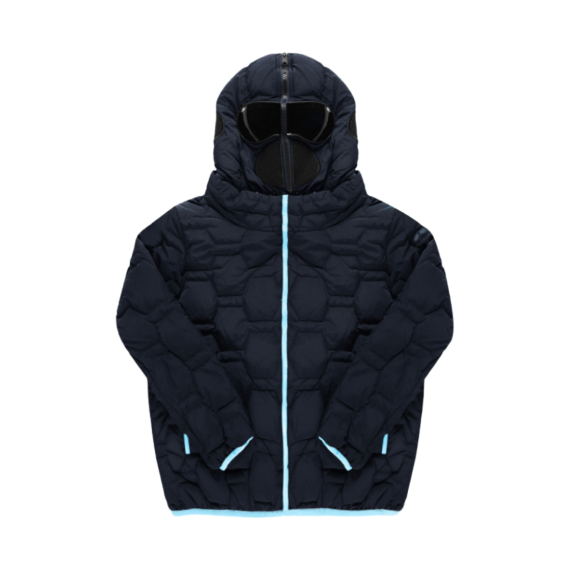 (키즈) AI 라이더스 고글 퀄팅 라이트웨이트 다운 자켓 포세이돈 블루((Kids) AI Riders Goggle Quilting Lightweight Down Jacket Poseidon Blue)