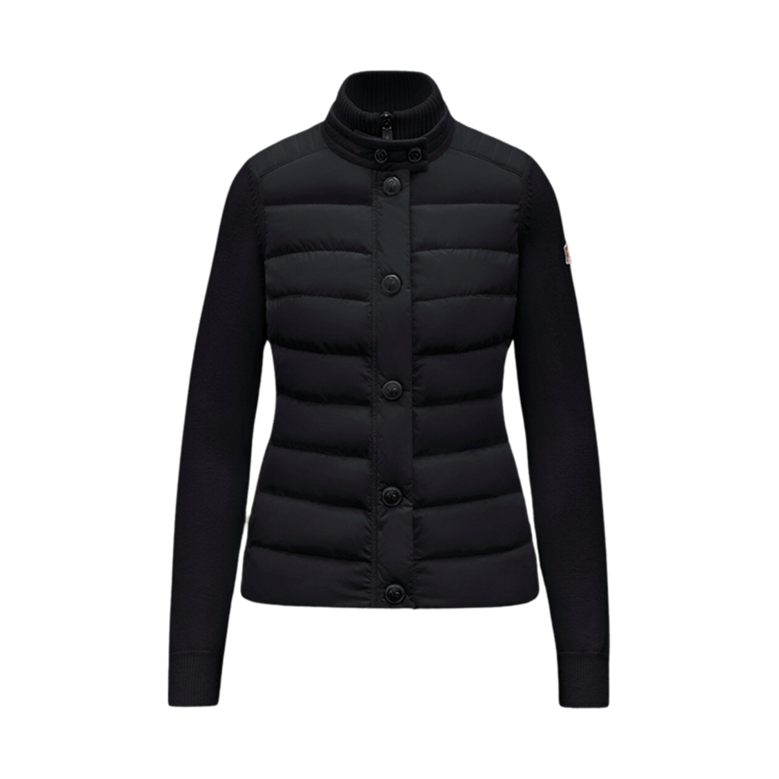 I2-098-9B00012-A9462-999 (W) Moncler Padded Wool Cardigan Black - 23FW