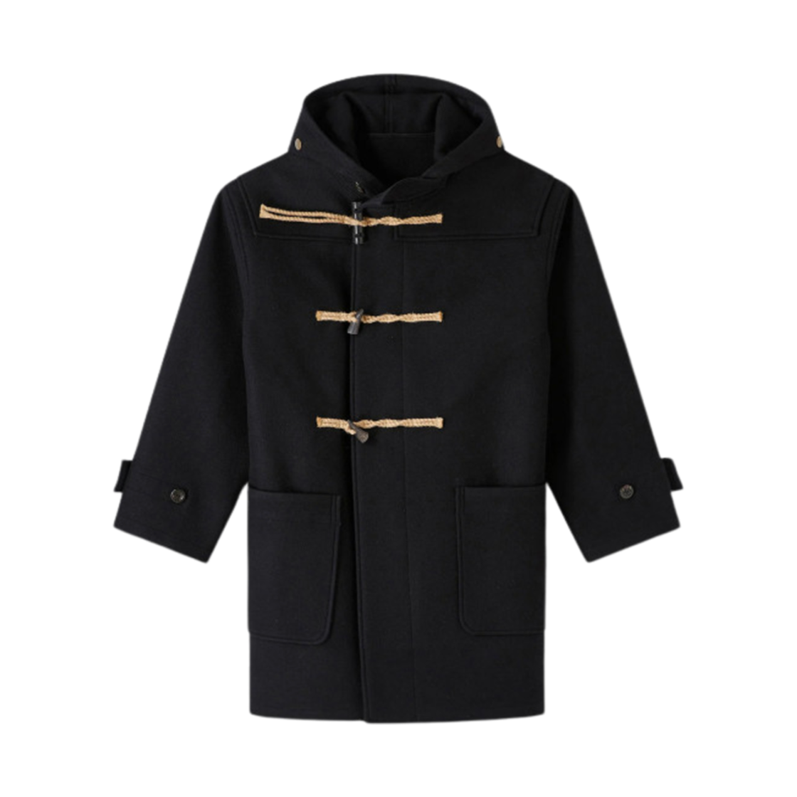 WOAPF-M01509-LZZ A.P.C. x JW Anderson Colin Coat Black