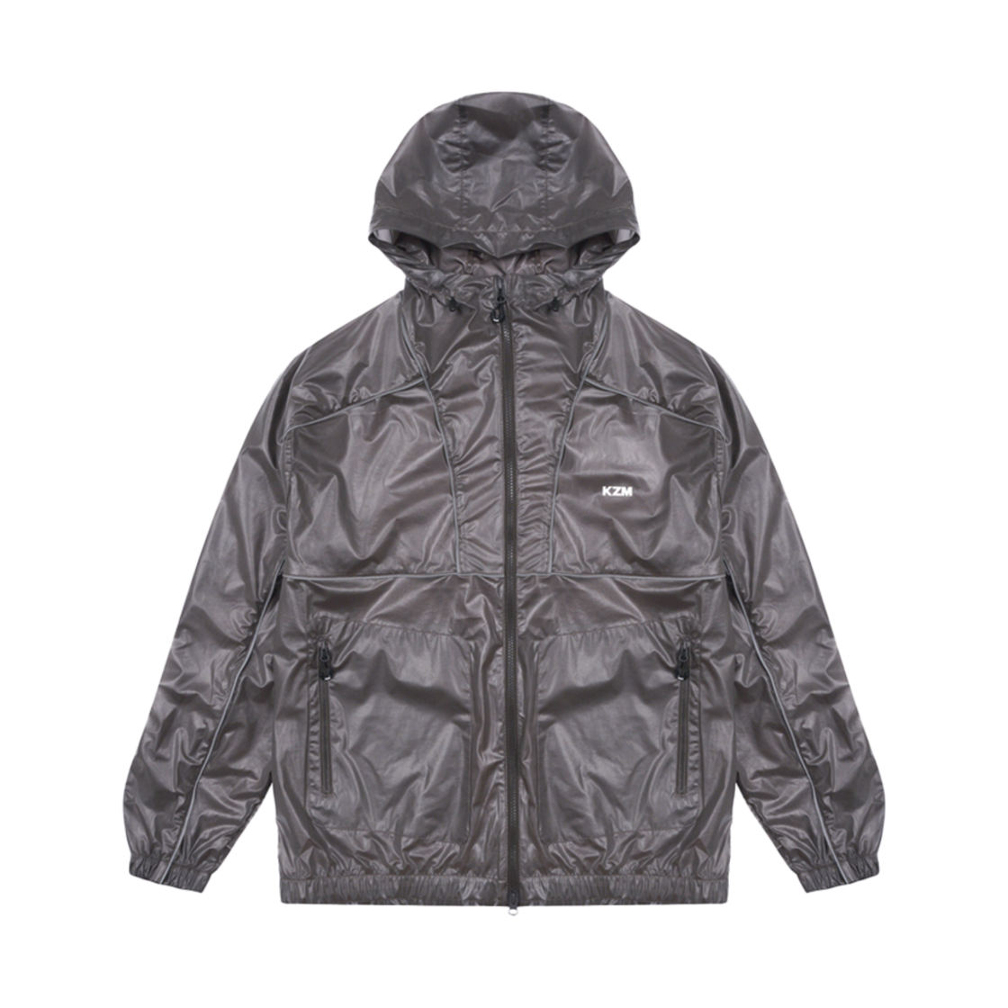 케이지엠 레이어드 파이핑 재킷 브라운(KZM Layered Piping Jacket Brown)