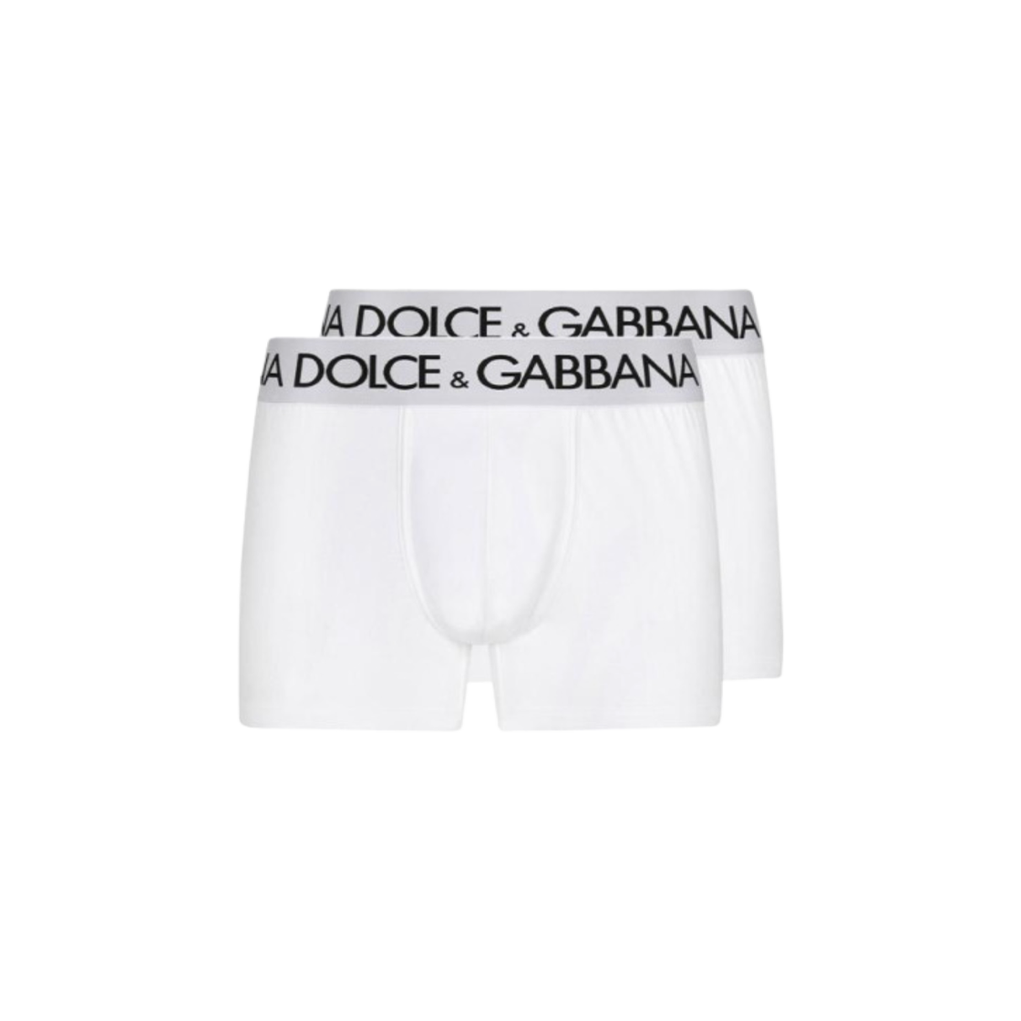 M9D70JONN97W0800 Dolce & Gabbana Cotton Jersey Boxers Briefs White (2 Pack)