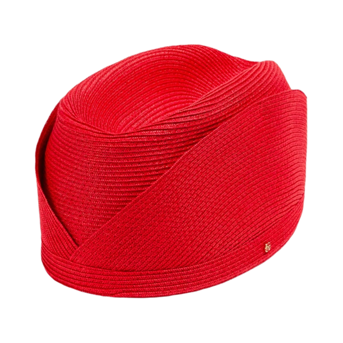 (W) 구찌 스트로우 이펙트 필박스 햇 레드((W) Gucci Straw-Effect Pillbox Hat Red) - 1