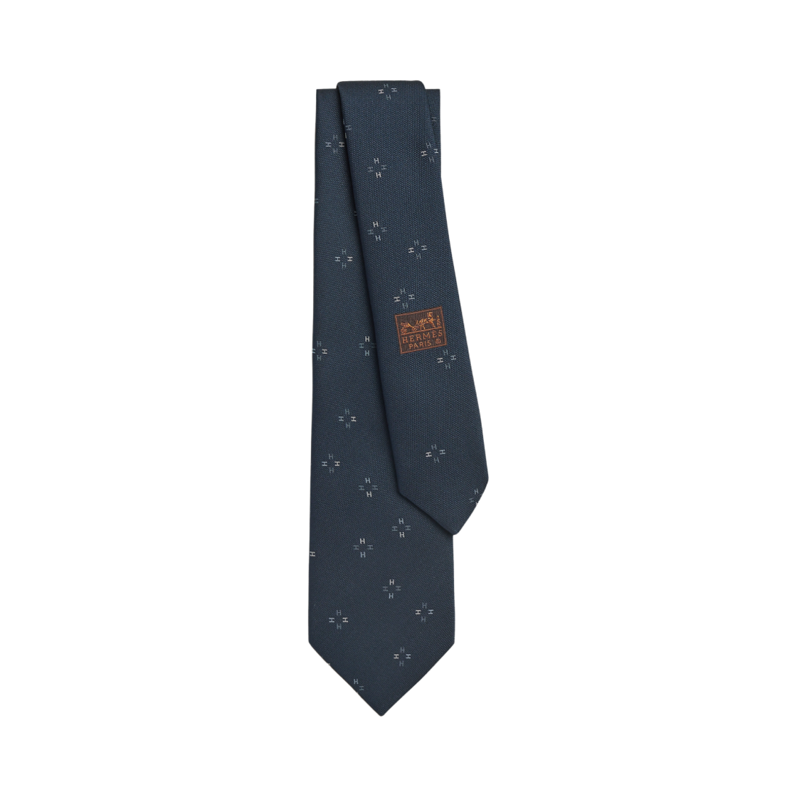 에르메스 페탈 타이 아르두아즈 그리 블랑(Hermes Petales Tie Ardoise Gris Blanc) - 1