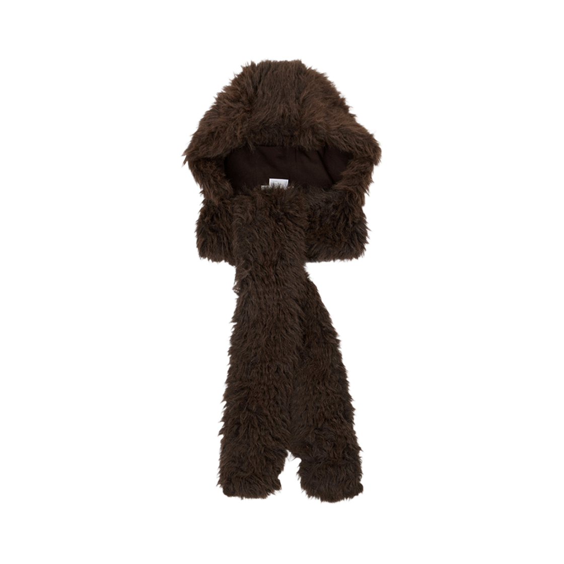 경 퍼 보닛 머플러 브라운(Gyeong Fur Bonnet Muffler Brown)