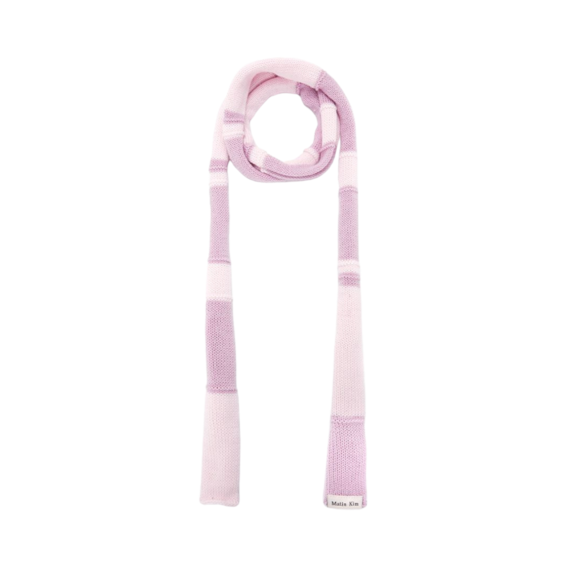 MK2411AC004MPK Matin Kim Color Block Knit Muffler Pink