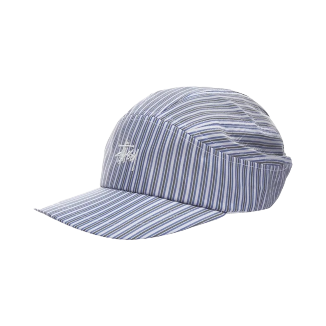 스투시 셔팅 스라이프 러너 캡 블루(Stussy Shirting Stripe Runner Cap Blue) - 1