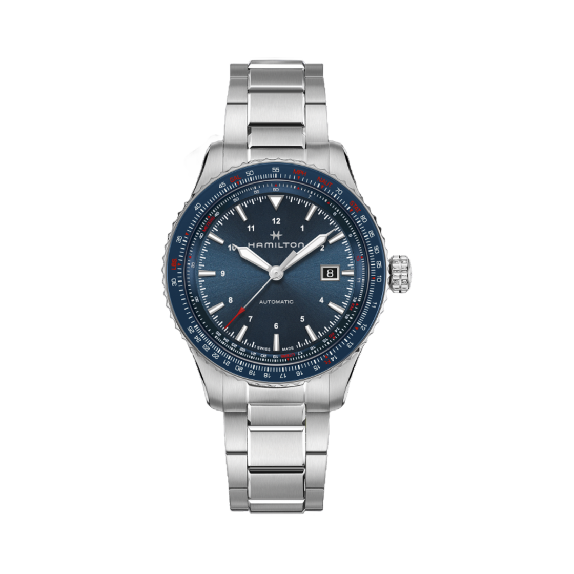 해밀턴 카키 에비에이션 컨버터 오토 42mm 스테인리스 스틸 블루(Hamilton Khaki Aviation Converter Auto 42mm Stainless Steel Blue) - 1