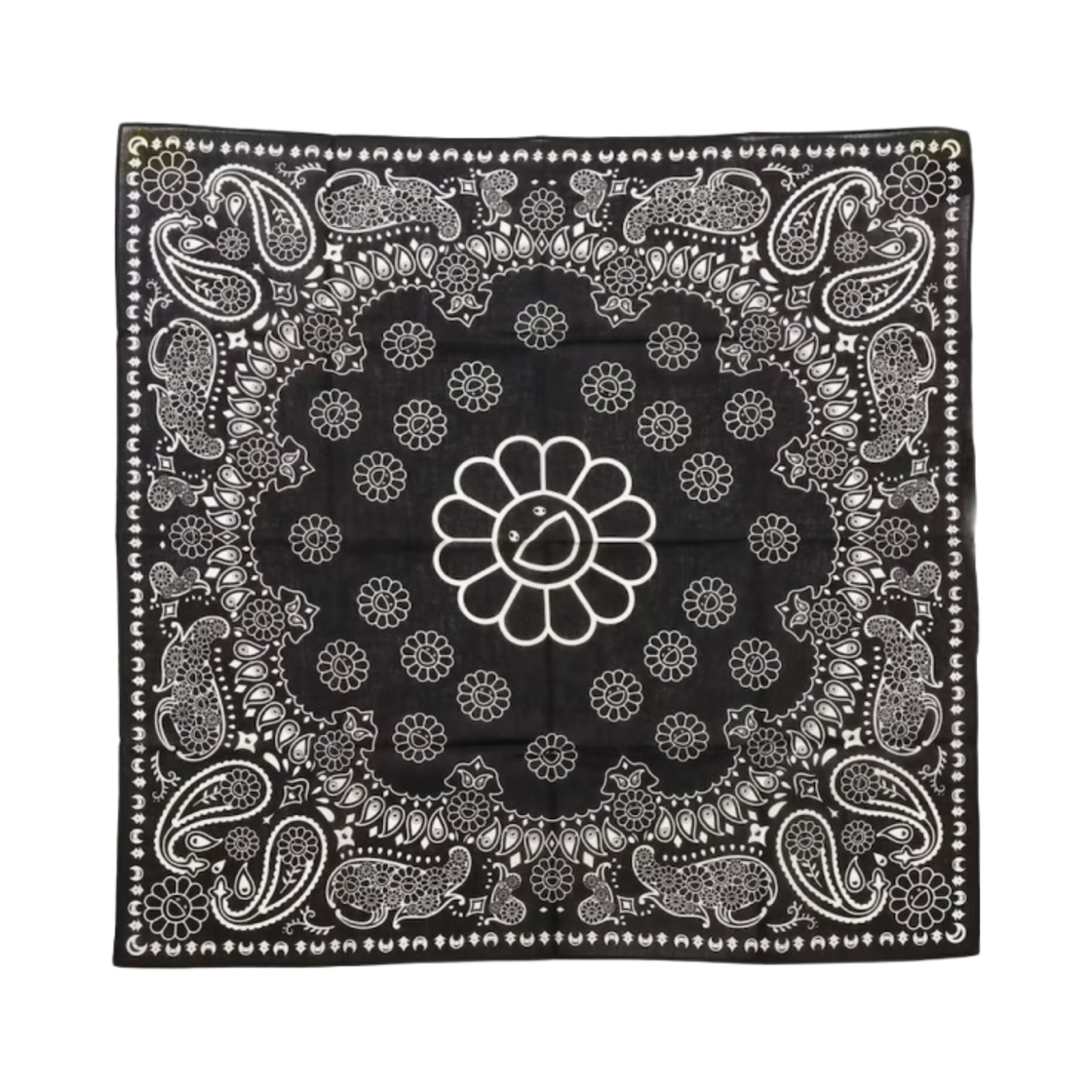 - Kaikai Kiki Flower Paisley Bandana Black