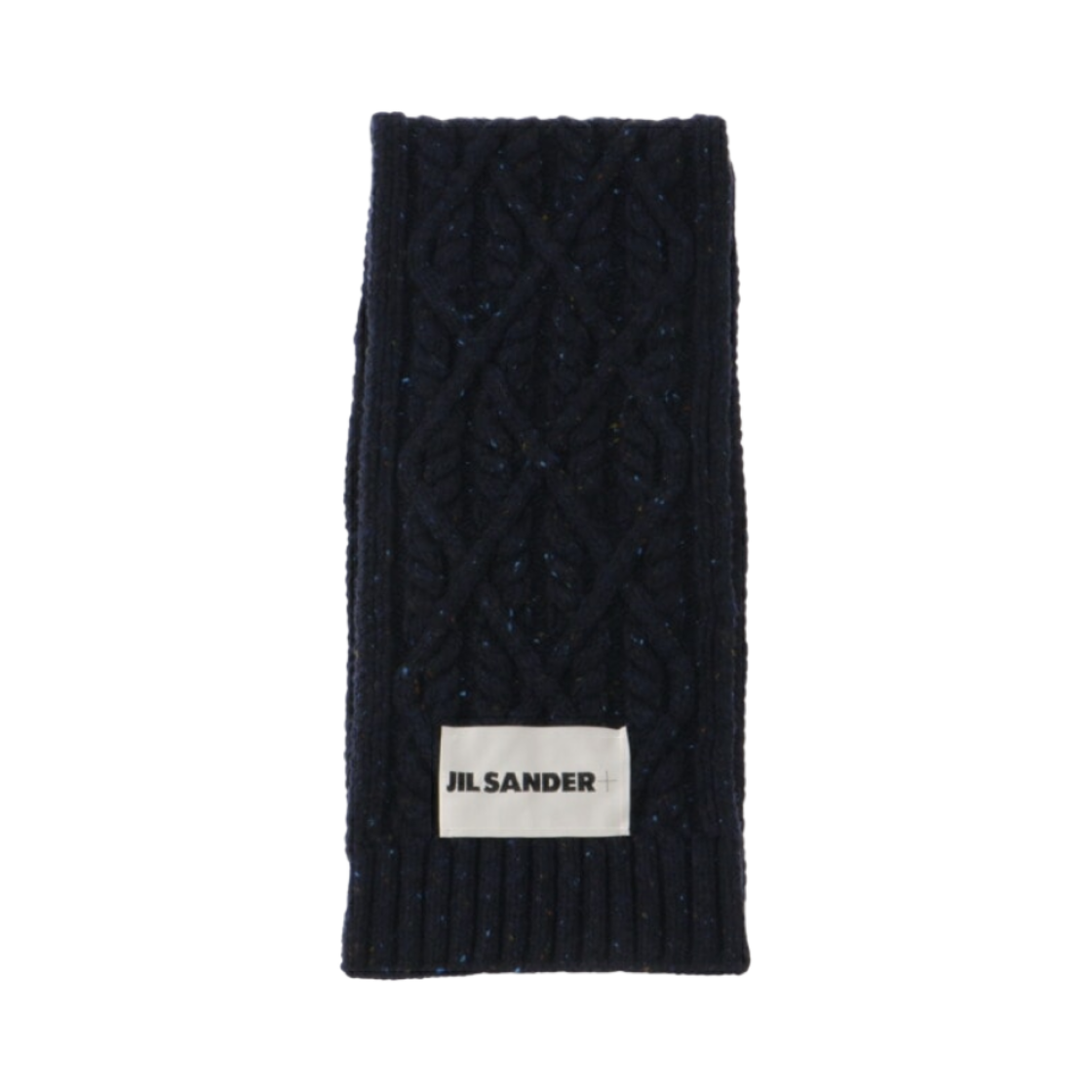 J47TE0017-J14522-406 Jil Sander Soft Donegal Wool Muffler Dark Blue