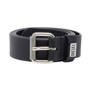 Diesel B-Biscotto-Loop Leather Belt Black