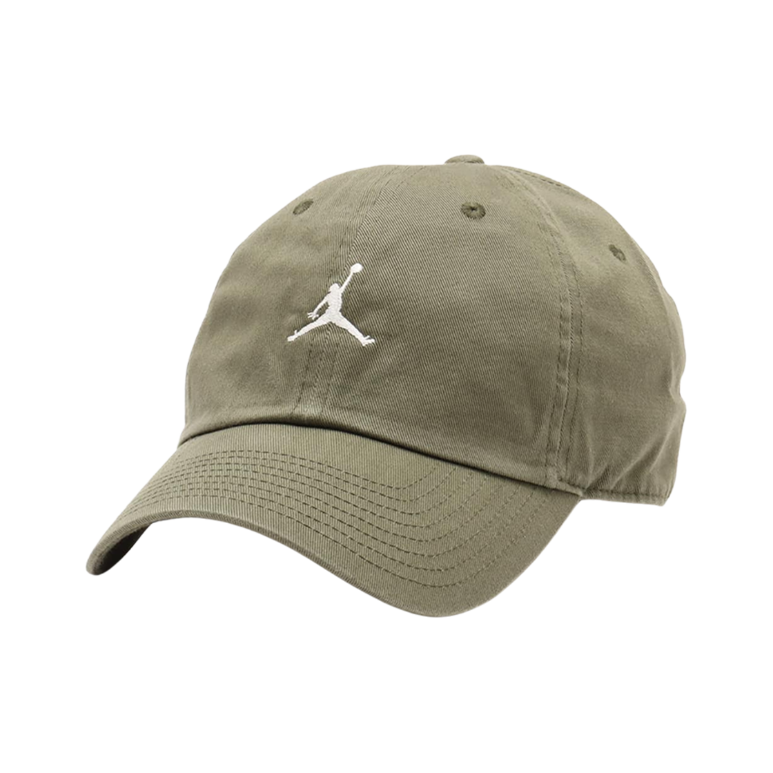 조던 클럽 언스트럭처 커브 빌 캡 미디움 올리브 세일(Jordan Club Unstructured Curved Bill Cap Medium Olive Sail)