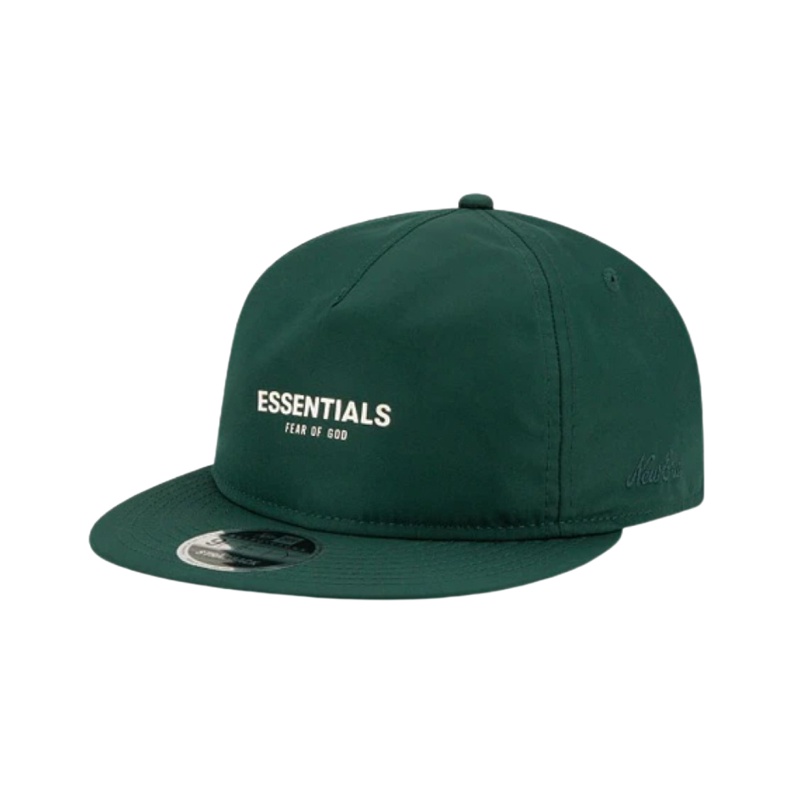 에센셜 x 뉴에라 레트로 크라운 스트랩백 캡 다크 그린(Essentials x New Era Retro Crown Strapback Dark Green)