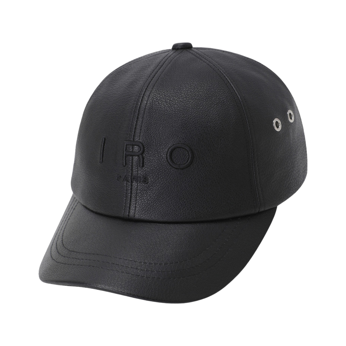 이로 브레드 양가죽 레더 로고 볼캡 블랙(Iro Basic Logo Cotton Ball Cap Pink)