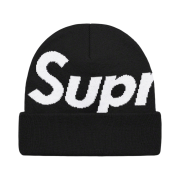 Supreme Big Logo Beanie Black