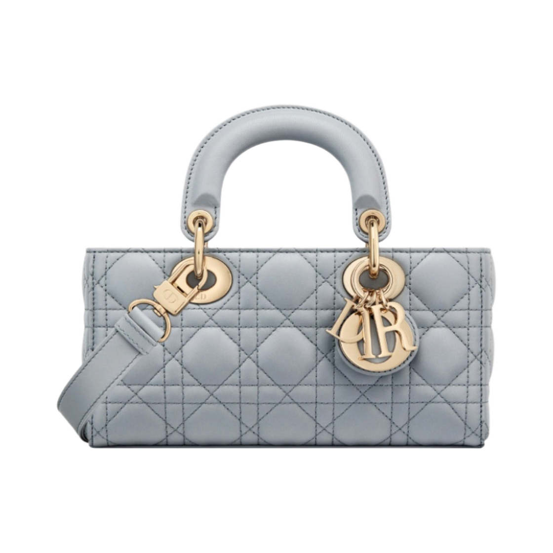 M0613ONGE-M47G Dior Small Lady D-Joy Bag Cannage Lambskin Ethereal Grey - 대표 이미지 #1