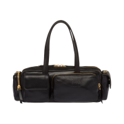 Miu Miu Nappa Leather Top Handle Bag Black
