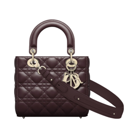 Dior Small Lady Bag My ABCDior Cannage Lambskin Amaranth