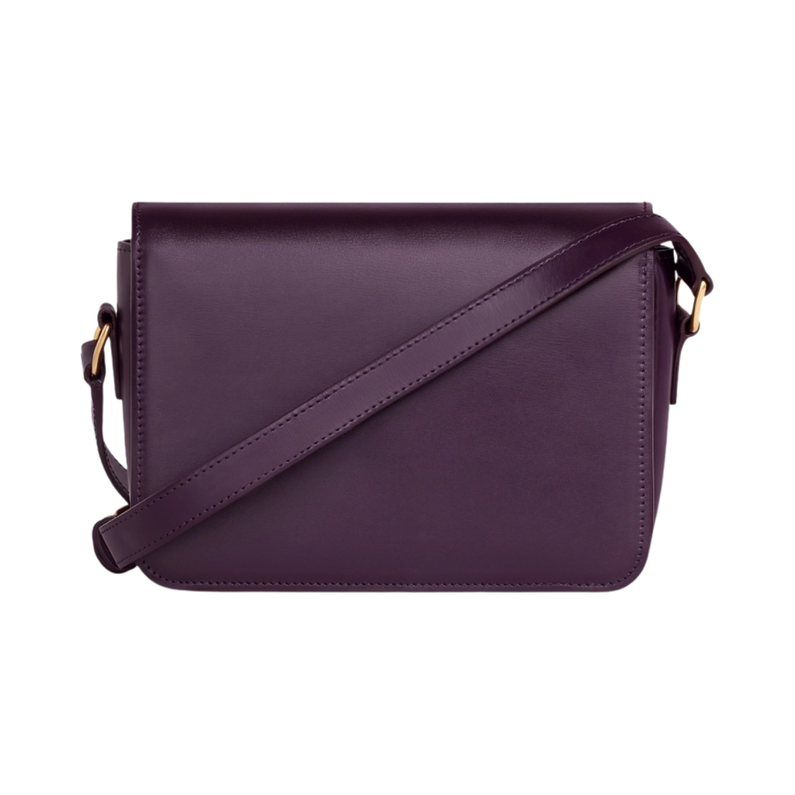 셀린느 샤이니 카프스킨 틴 트리옹프 백 오베르진(Celine Teen Triomphe Bag in Shiny Calfskin Aubergine) - 3