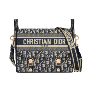 Dior Diorcamp Medium Bag Blue Dior Oblique Embroidery