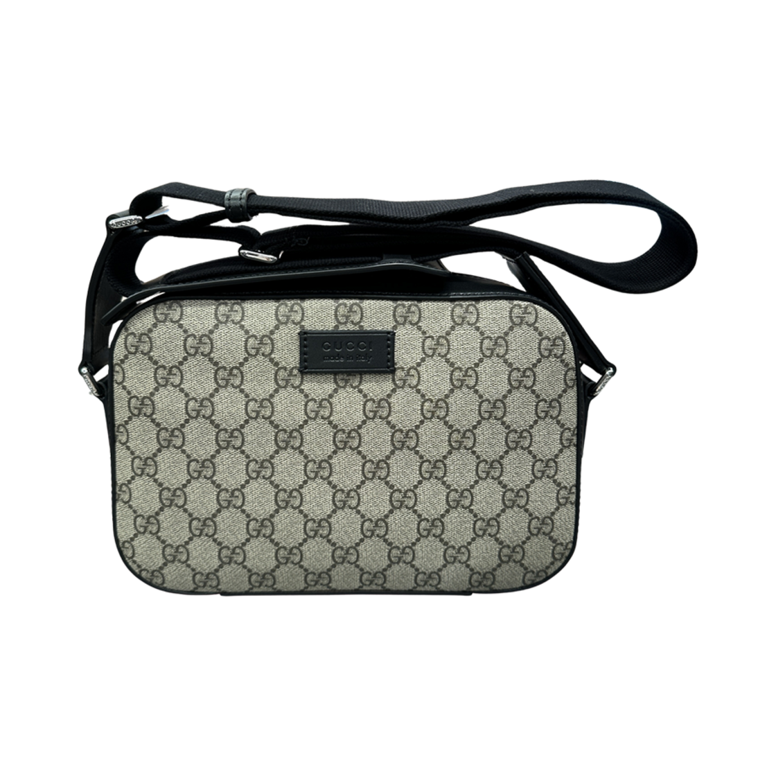구찌 GG 슈프림 카메라 백 베이지 에보니(Gucci GG Supreme Camera Bag Beige Ebony)