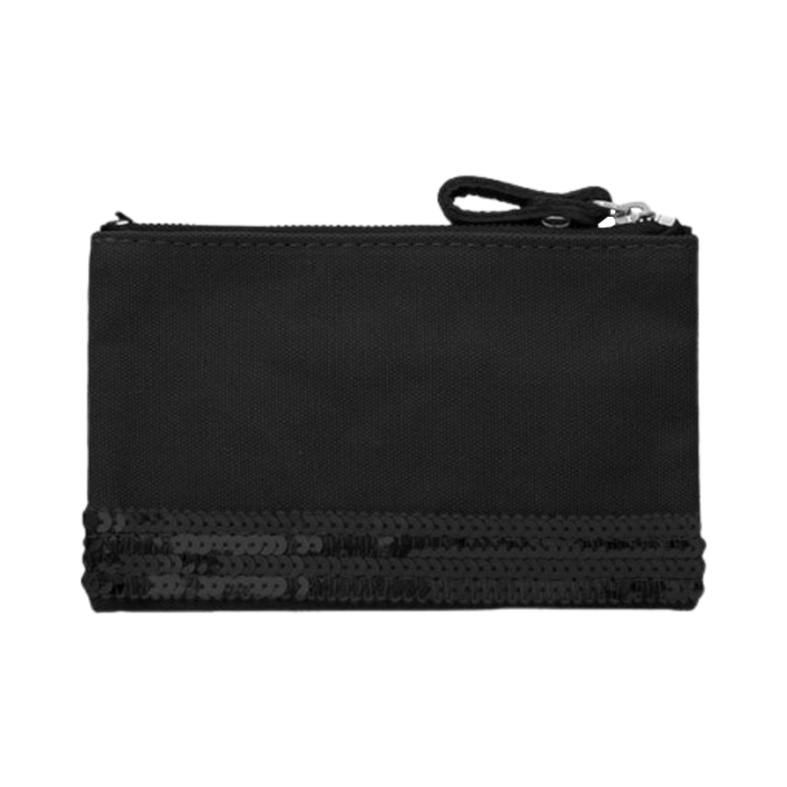 0PVE01-V42017-999 Vanessa Bruno Spangle Small Zipped Clutch Black