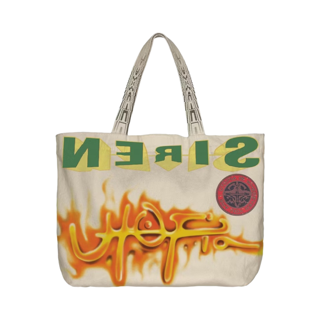 트래비스 스캇 유토피아 사이렌 토트 오프 화이트(Travis Scott Utopia Siren Tote Off White)