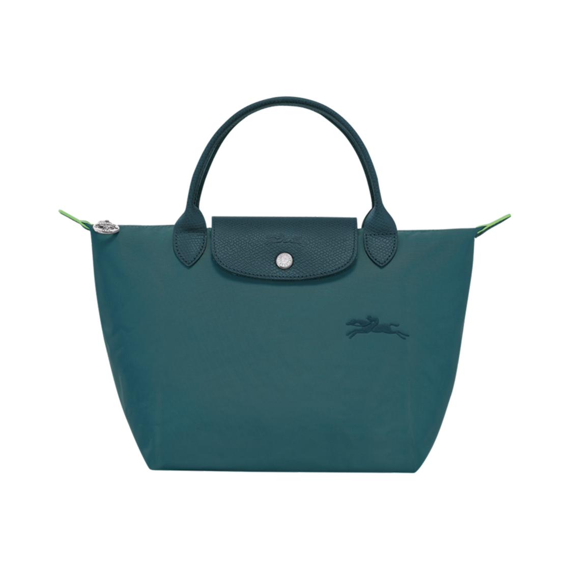 롱샴 르 플리아쥬 그린 핸드백 S 피콕